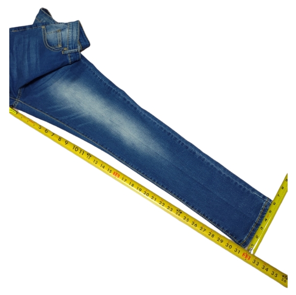 M.SOCIETY SLIM FIT JEAN INDIGO Size 32 x 30 Pressed Stretched Skinny - Picture 5 of 13